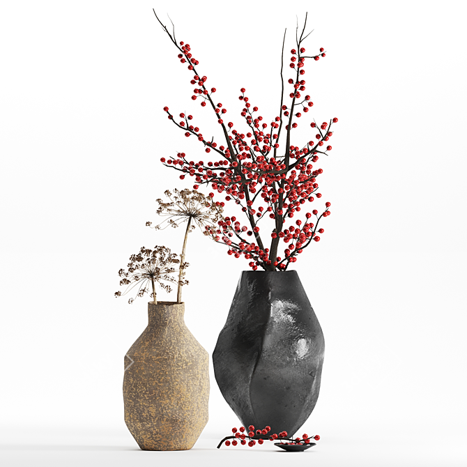 Elegant Glass Vase -  Handcrafted 3D model image 1