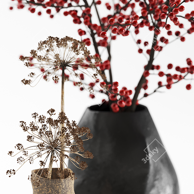 Elegant Glass Vase -  Handcrafted 3D model image 3