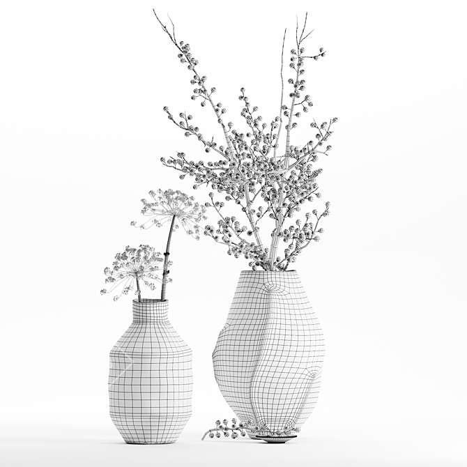 Elegant Glass Vase -  Handcrafted 3D model image 4