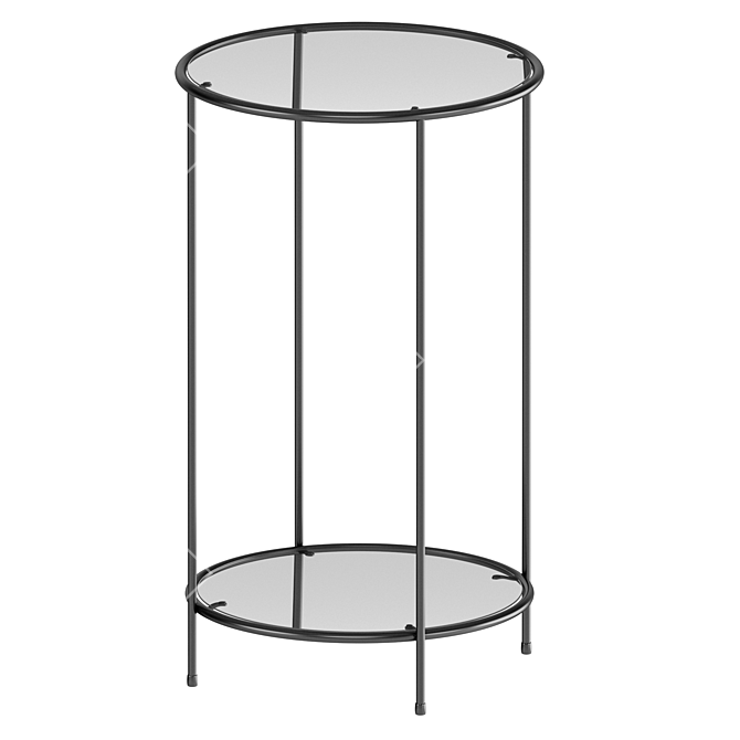 Sybil Tempered Glass Table 3D model image 1