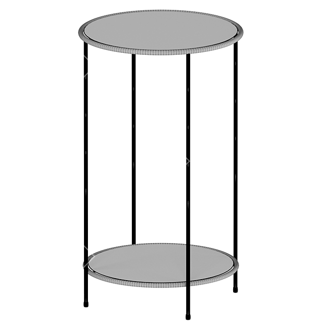 Sybil Tempered Glass Table 3D model image 3