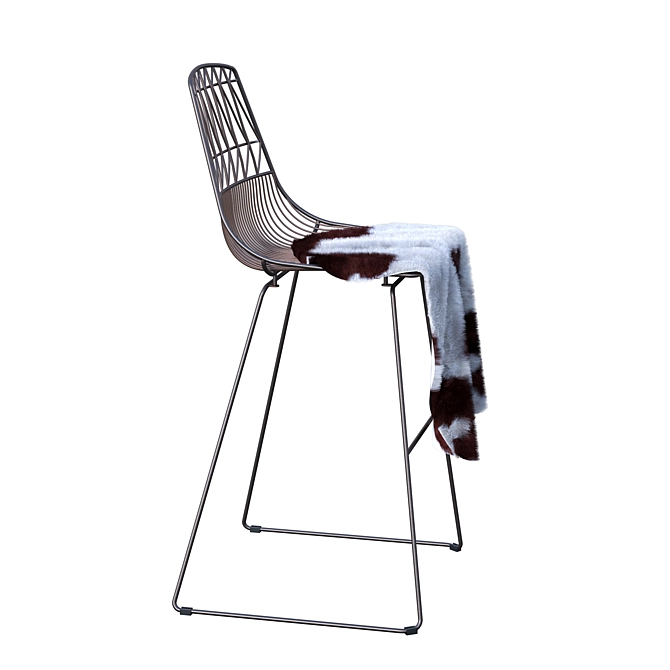 Elegant Brody Bar Chair: Sleek Design, Comfortable Seating 3D model image 4