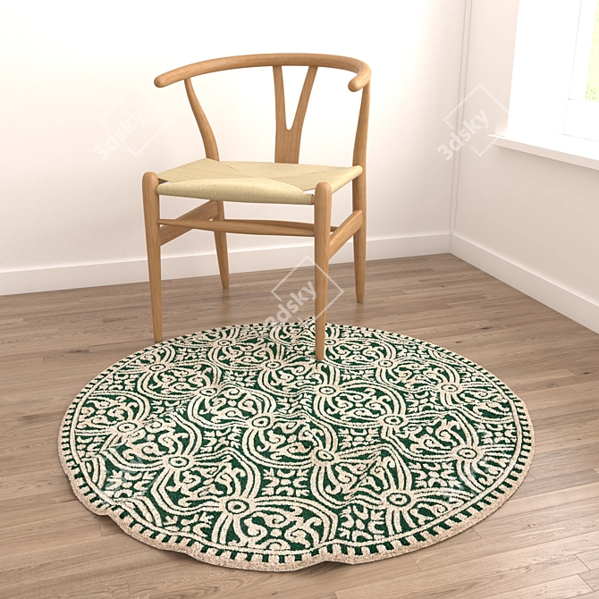 Versatile Rug Set - 8 Stunning Options 3D model image 2