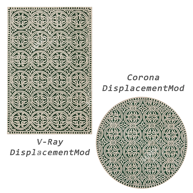 Versatile Rug Set - 8 Stunning Options 3D model image 3