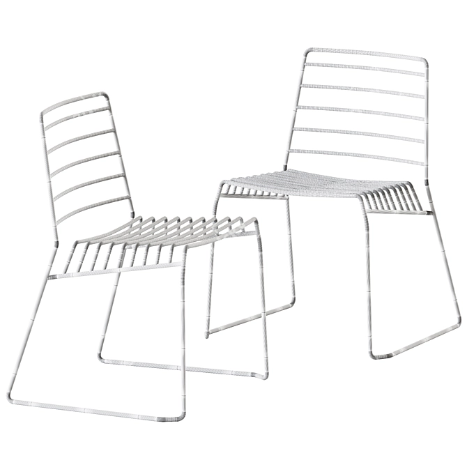 B-Line Park Chair: Stylish Outdoor Seating 3D model image 2