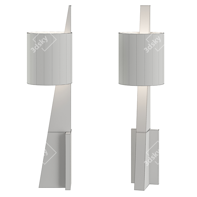 Triangle II Floor Lamp: Sleek Design 3D model image 2