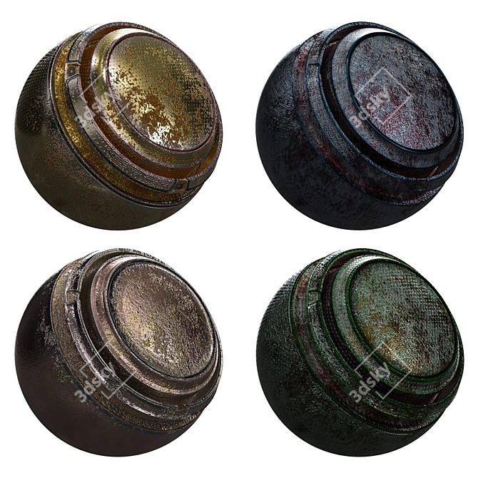 Metallic Texture Pack PBR Vol_06 3D model image 1