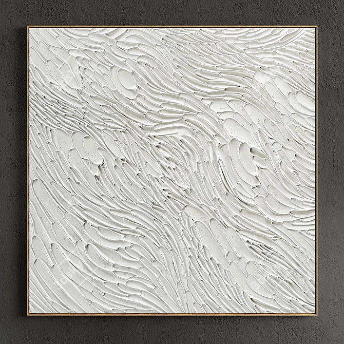 Modern Abstract Plaster Photo Frames 3D model image 2