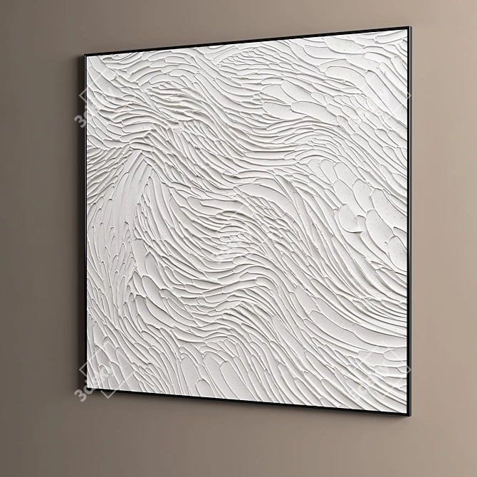 Modern Abstract Plaster Photo Frames 3D model image 5