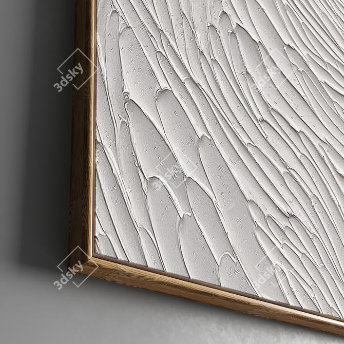 Modern Abstract Plaster Photo Frames 3D model image 6