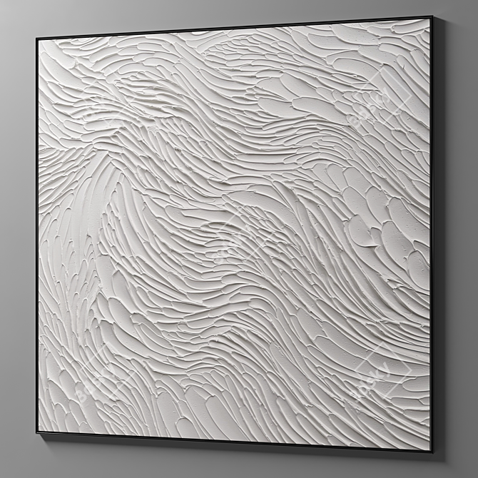 Modern Abstract Plaster Photo Frames 3D model image 8