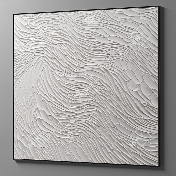 Modern Abstract Plaster Photo Frames 3D model image 9