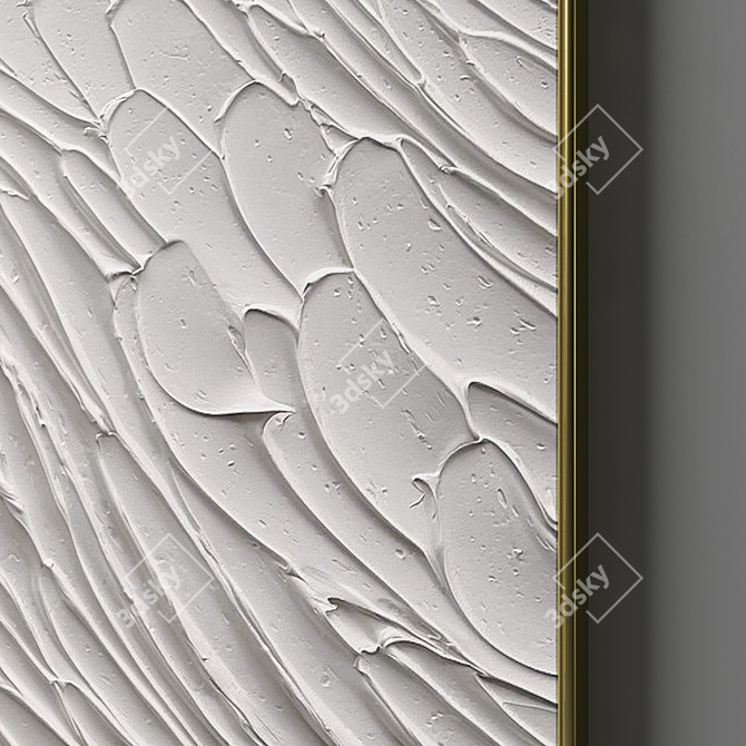 Modern Abstract Plaster Photo Frames 3D model image 11