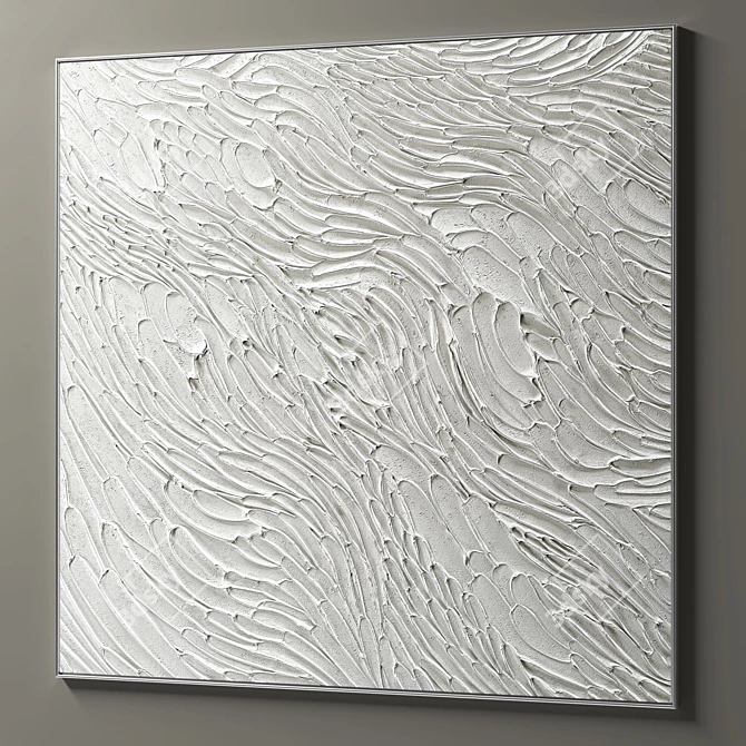 Modern Abstract Plaster Photo Frames 3D model image 12