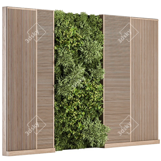 EcoWood Vertical Garden 37 3D model image 1