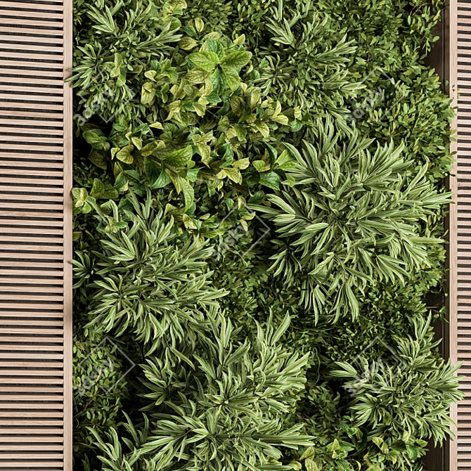 EcoWood Vertical Garden 37 3D model image 2