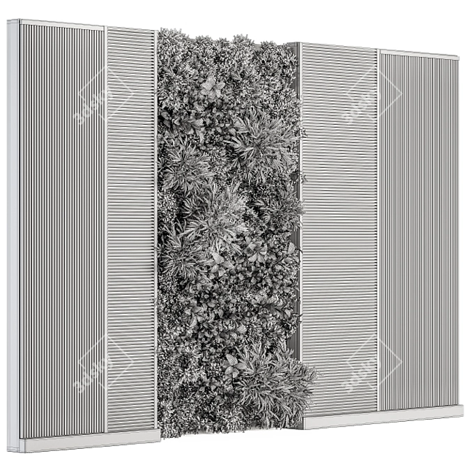 EcoWood Vertical Garden 37 3D model image 4