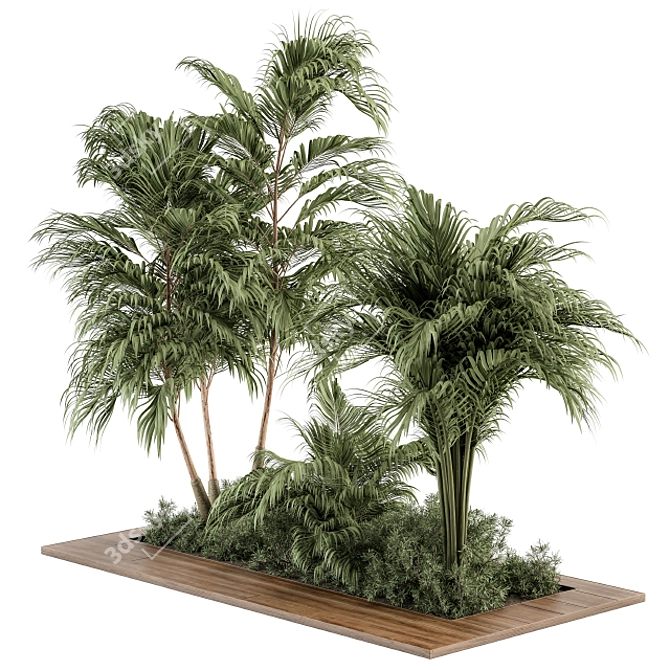 Tropical Oasis Outdoor Plant Set 3D model image 2