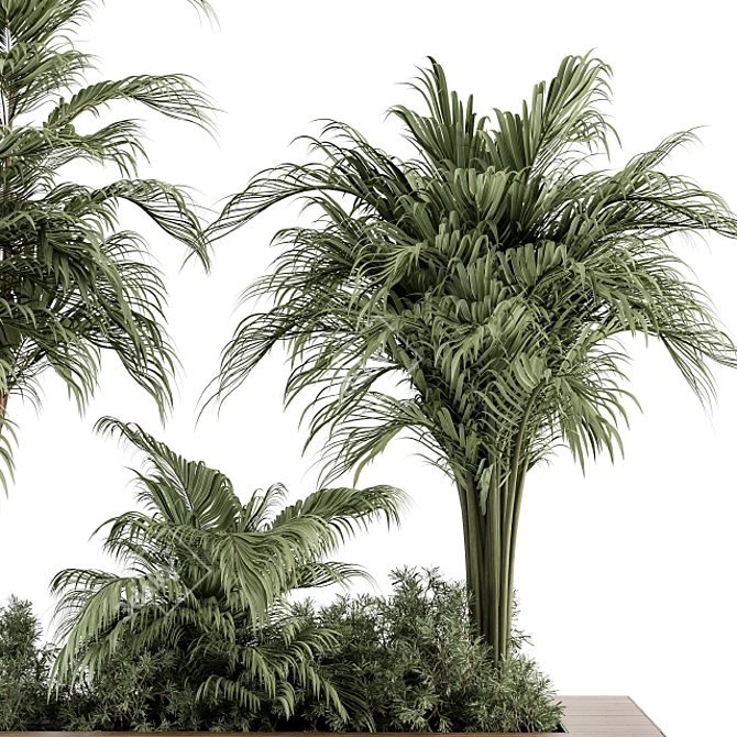 Tropical Oasis Outdoor Plant Set 3D model image 4
