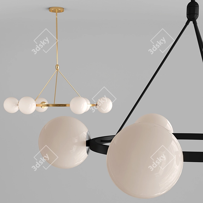 Modern Hayes Chandelier | Ø35-68.75cm | V-Ray Rendered 3D model image 2