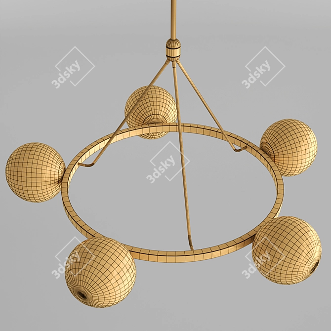 Modern Hayes Chandelier | Ø35-68.75cm | V-Ray Rendered 3D model image 3