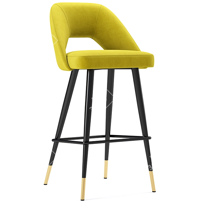 Sophisticated Avorio Bar Stool 3D model image 1