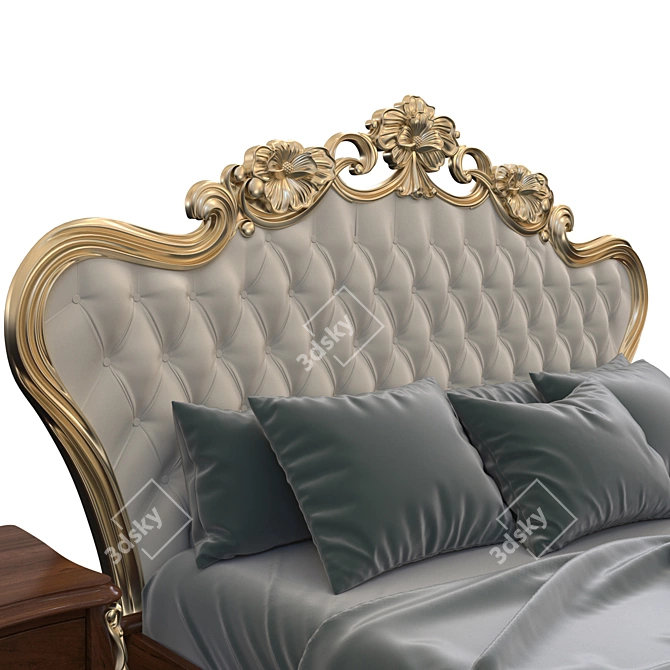 Italian Craftsmanship: Morello Gianpaolo Bed 3D model image 2