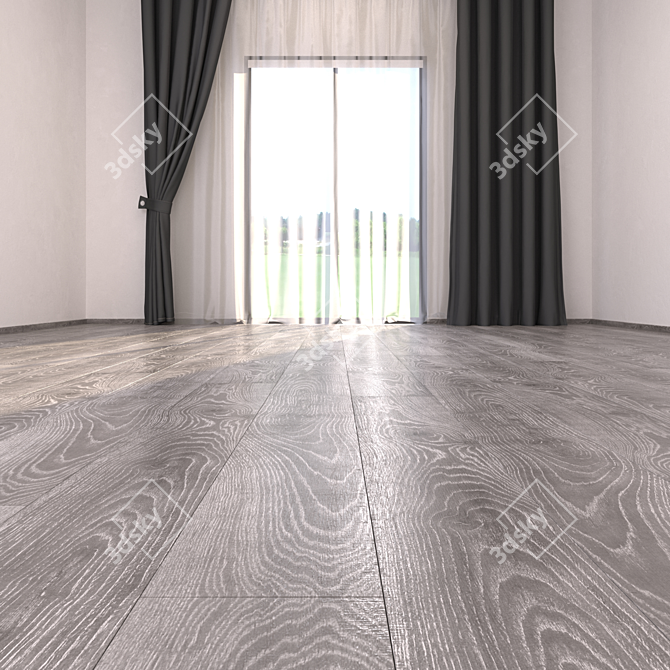 Luxury Canaletto Parquet Floor 3D model image 2