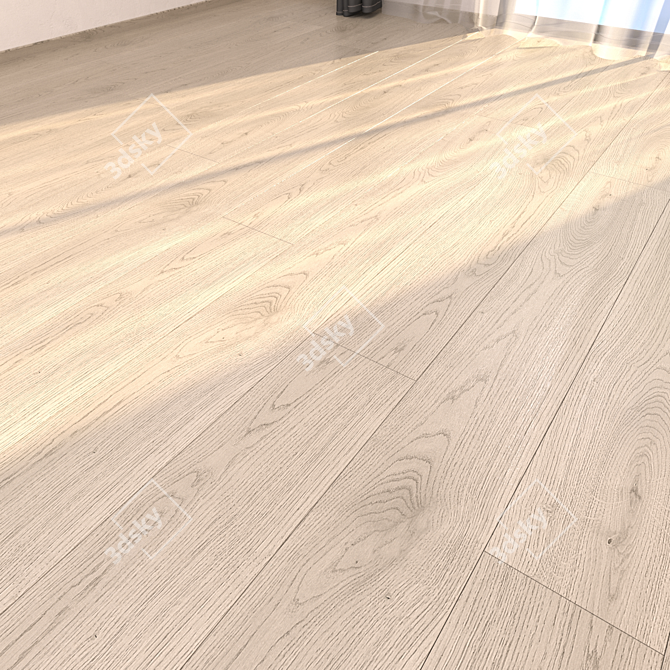 HD Textured Parquet Floor - Canapa Collection 3D model image 1