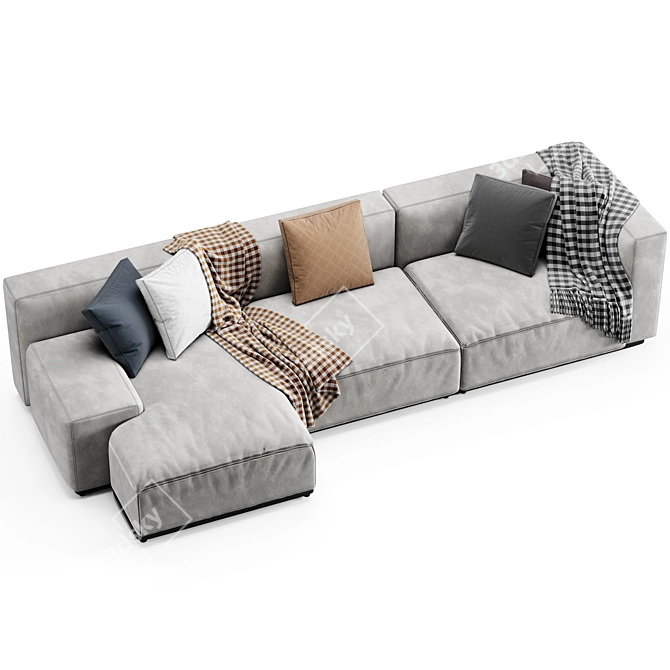 Contemporary Cassina Mex Cube Chaise 3D model image 5