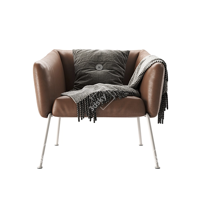Nikos Low Armchair - Contemporary Comfort for Your Space. 3D model image 3
