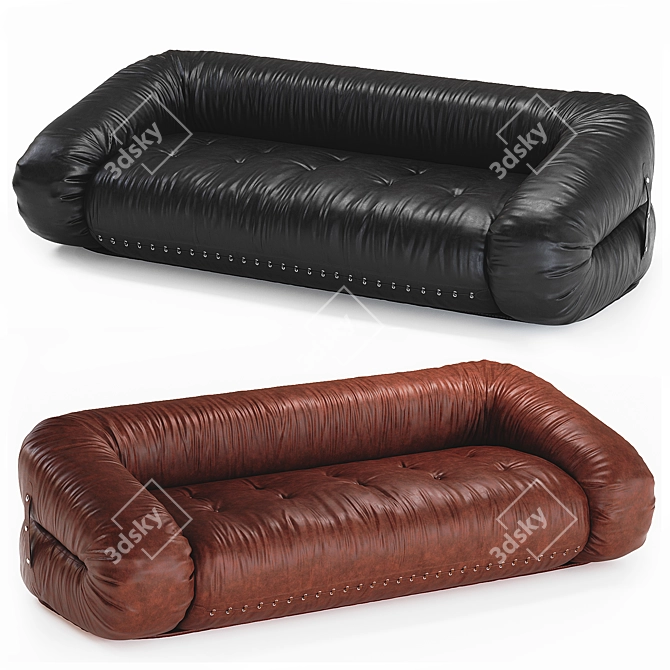 Italian Icon: Giovannetti Anfibio Sofa 3D model image 1