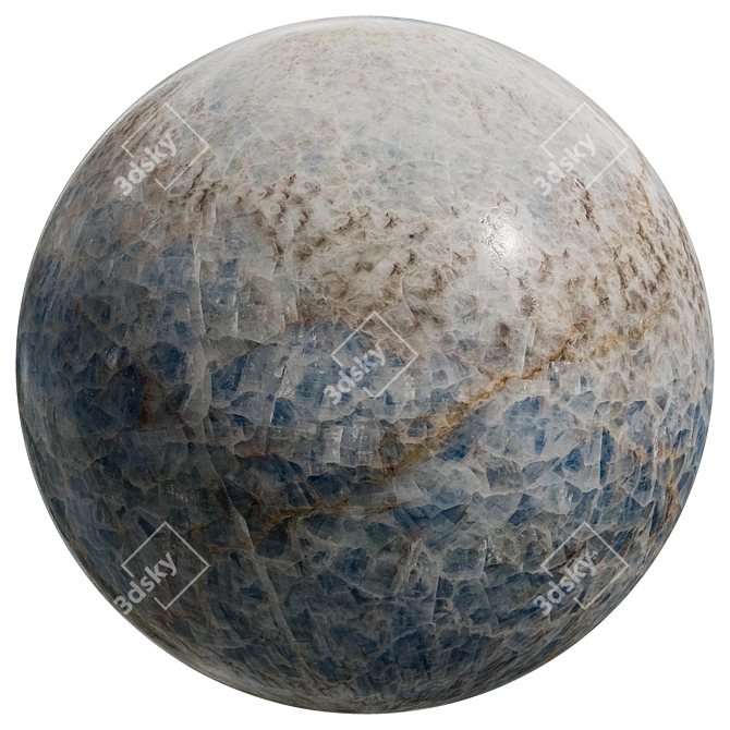 Title: Onyx Blue Diamond Marble Slabs 3D model image 2