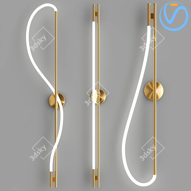 Elegant Wall Sconce Collection 3D model image 1