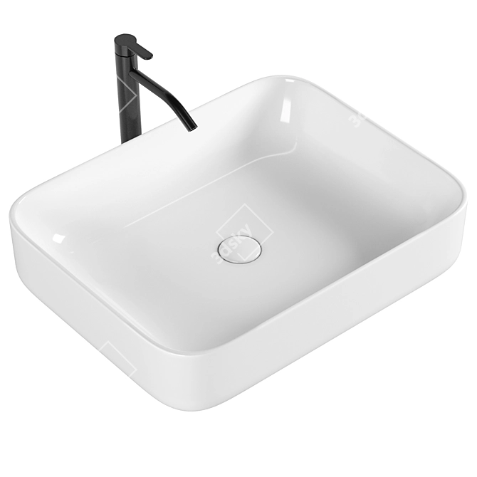 BelBagno Ceramic Overall Sink - BB1304 3D model image 1