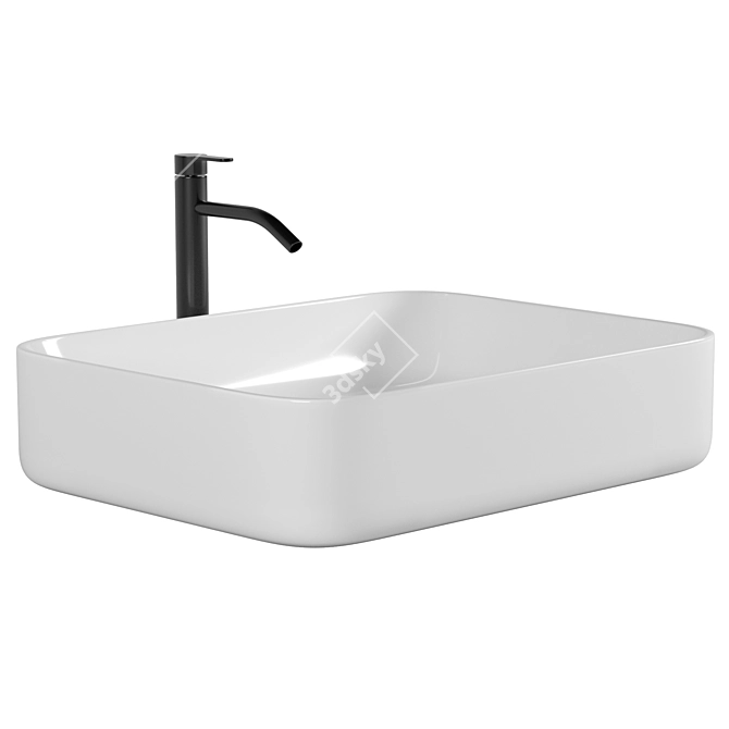 BelBagno Ceramic Overall Sink - BB1304 3D model image 2