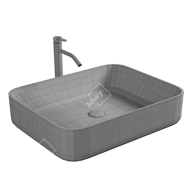 BelBagno Ceramic Overall Sink - BB1304 3D model image 3