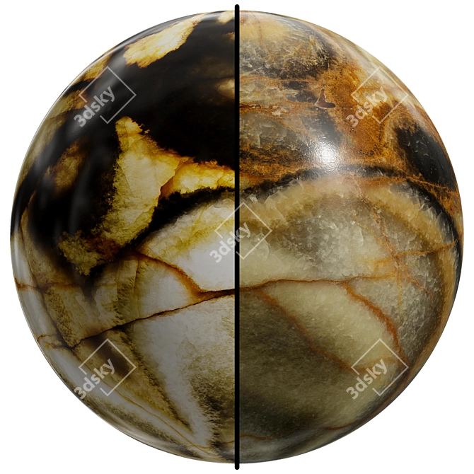 Butterfly Onyx Marble | 2 Mat | 8192x4096 3D model image 1