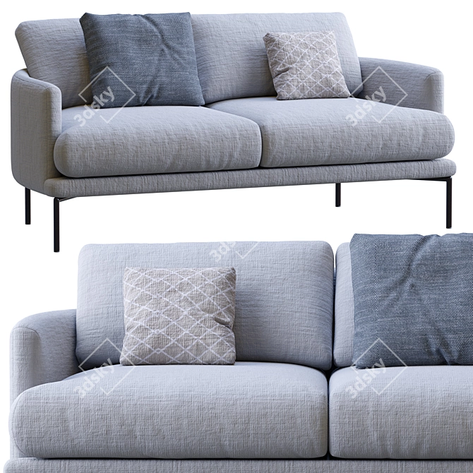 LaForma Sofa Rave: Unique, Stylish, and Comfortable 3D model image 1