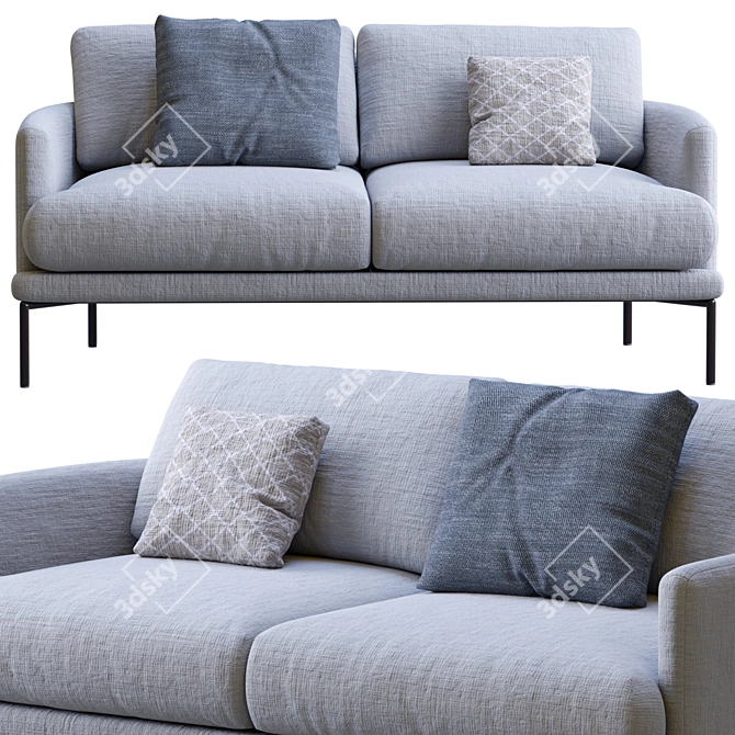 LaForma Sofa Rave: Unique, Stylish, and Comfortable 3D model image 3