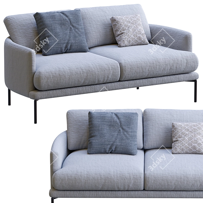 LaForma Sofa Rave: Unique, Stylish, and Comfortable 3D model image 5