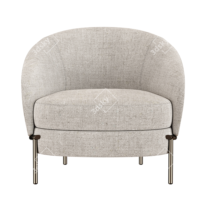 Elegant Lloyd Armchair by Longhi 3D model image 2