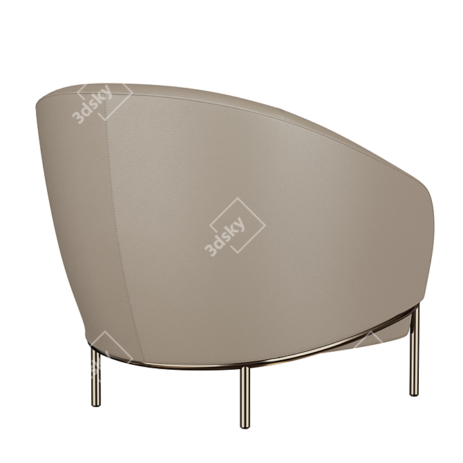 Elegant Lloyd Armchair by Longhi 3D model image 4