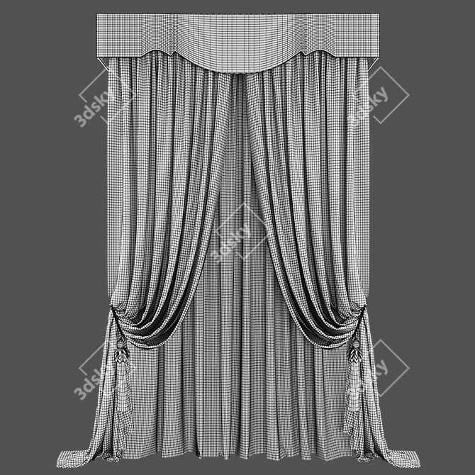 Cozy Drapes: Polys - 150175, Verts - 153768 3D model image 2