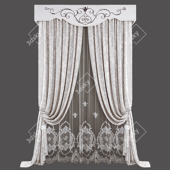 Cozy Drapes: Polys - 150175, Verts - 153768 3D model image 3