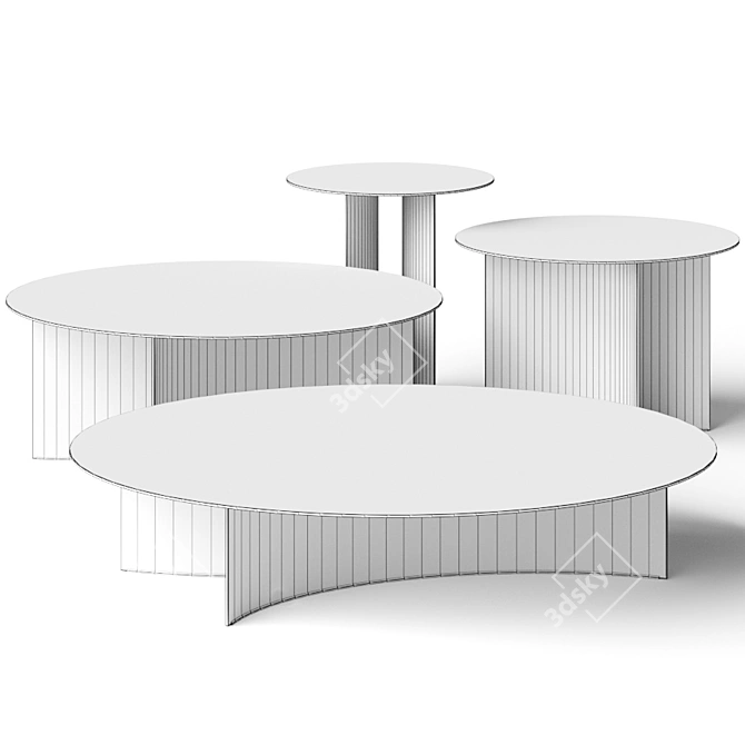  Flou Pierre Coffee Tables - Stylish and Versatile 3D model image 2