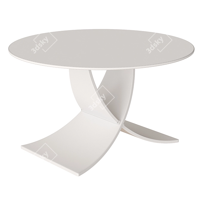 Sleek Siena Oak Coffee Table 3D model image 4