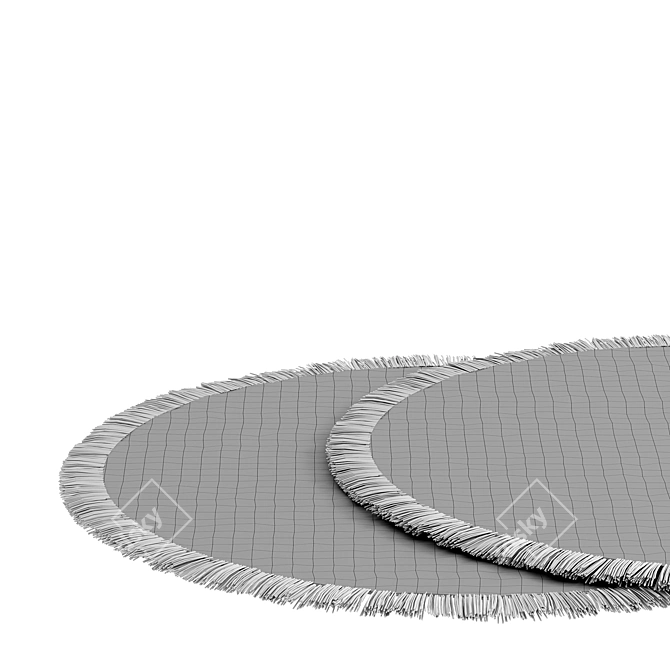 Round Rug | Stylish Circle Design 3D model image 3