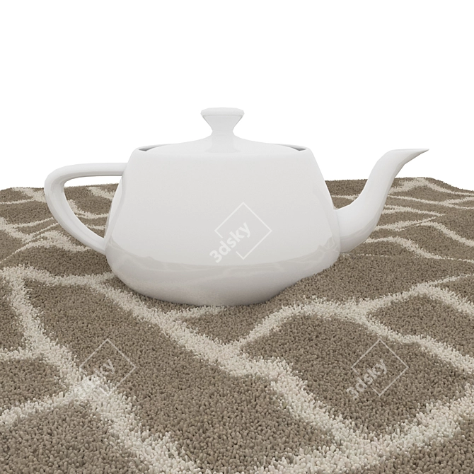 Versatile Round Rugs Set - VRayFur & Displacement 3D model image 5