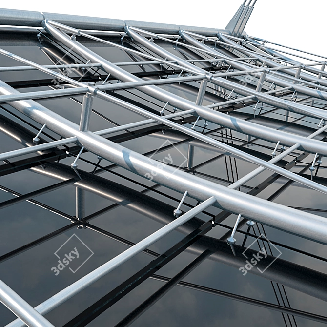 Modern Metal Canopy 3D model image 3